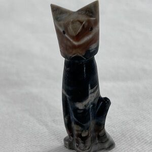 Native Zuni Rare Septarian Cat Fetish by Kenny Chavez